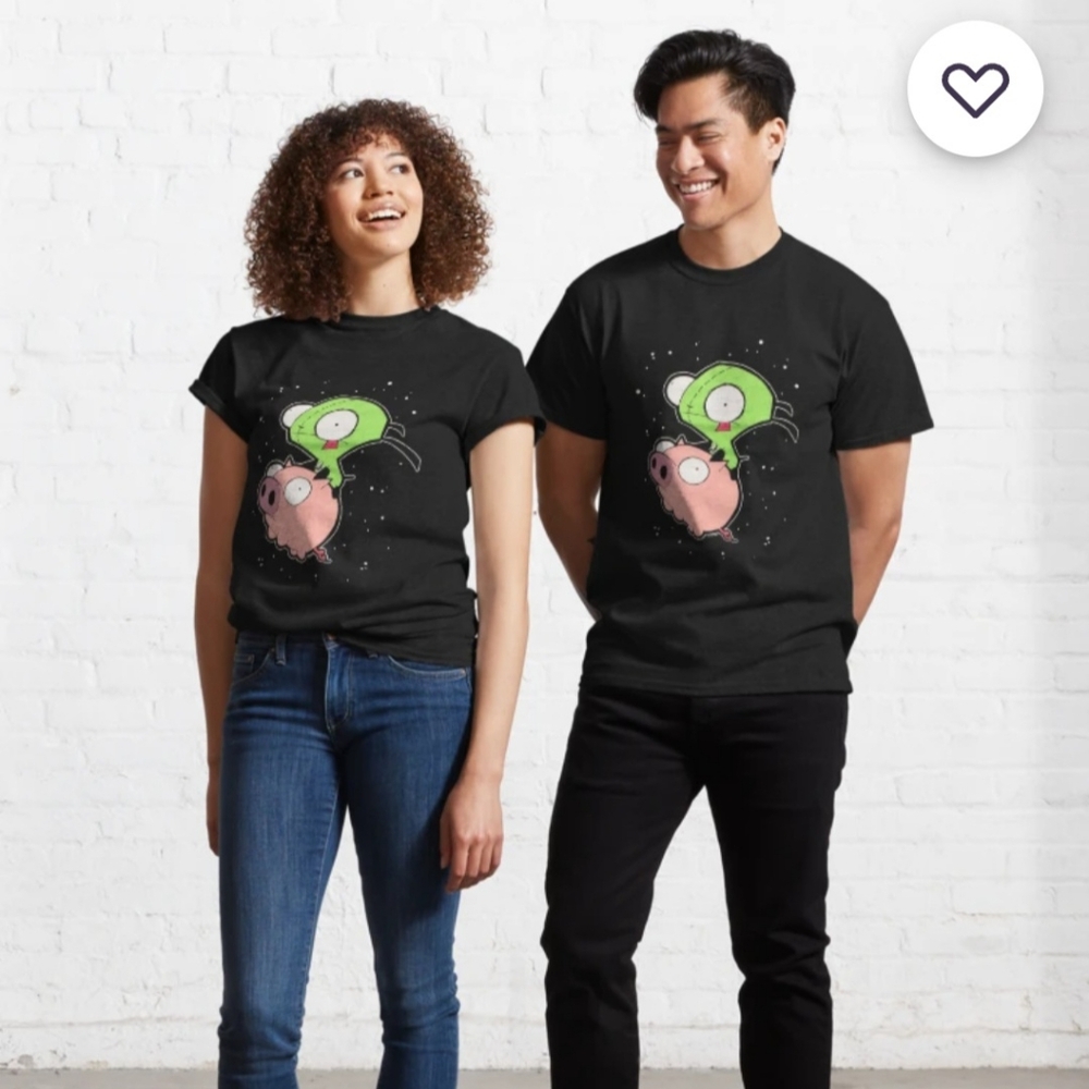 Unisex t-shirt, Alien and pig